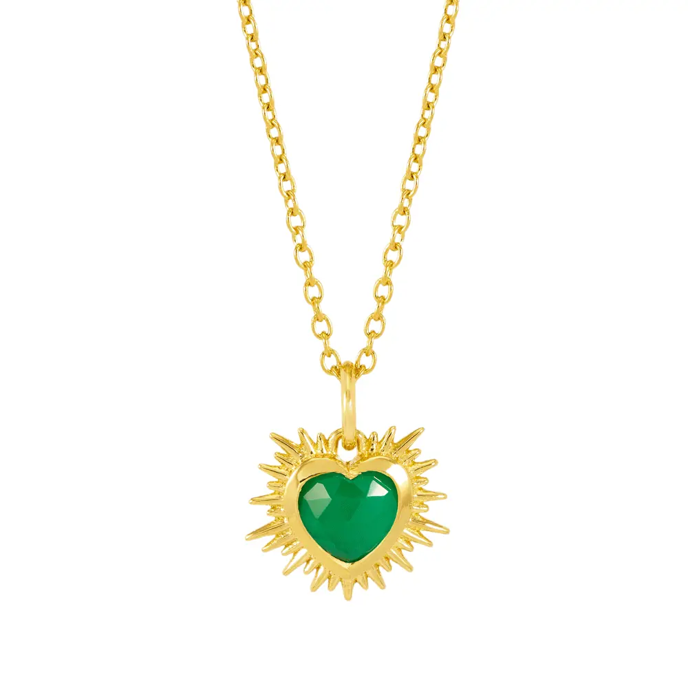 Rachel Jackson Electric Heart Birthstone Necklace